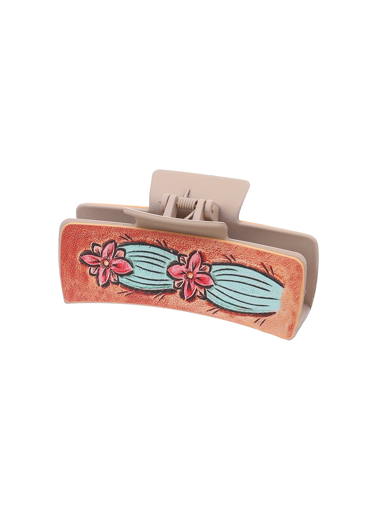 Wholesale Western Wind Denim Wind Sunflower Leather Hairpin Women's Shark Clip Grab Clip
